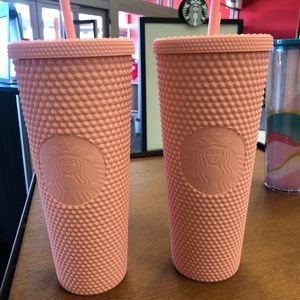 Starbucks Pink Matte Studded Tumbler